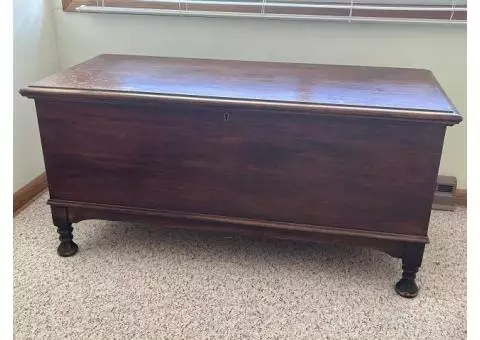 Vintage real wood cedar chest